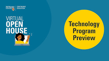 Technology and Data Program Preview – Presented by McMaster Continuing Education