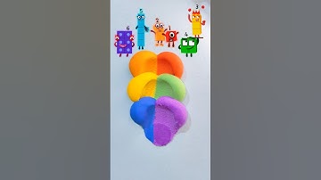 Number 1 to 6, Guess the mixed color #satisfying #colormixing #artisticmoonstudio #numberblocks
