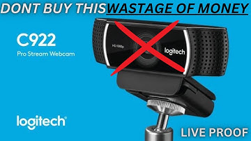 DONT BUY LOGITECH C922 WEBCAM FULL REWIEW || FLICKERING PROBLEM