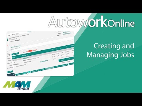 Autowork Online - creating and managing jobs