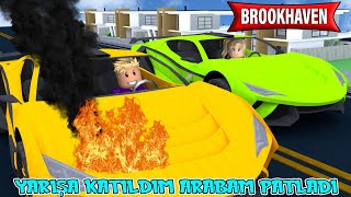 Yarışlara Katıldım Arabam Patladı Roblox Brookhaven