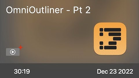 SCOM1215 - OmniOutliner - Pt 2 - Preview