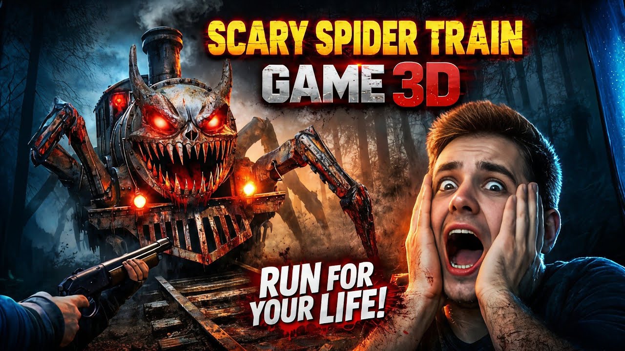 Scary Spider Train Game 3D Gameplay 😱 | The Most Terrifying Train Horror Game