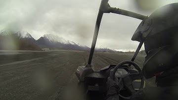 GOPR0 RZR RS1 4 28 19 Jims creek, Alaska  break in the RS1, Jumping in the dunes