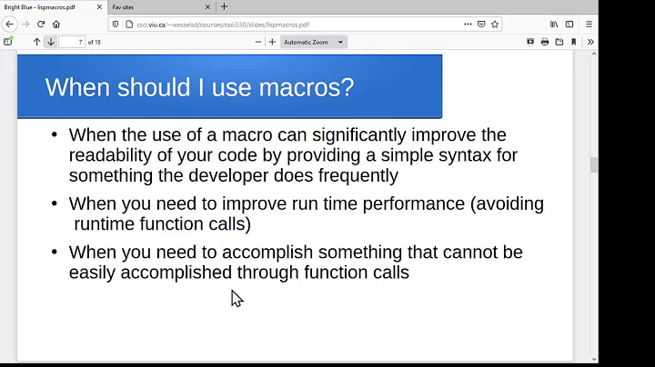 Intro to lisp macros