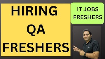 IT Jobs | Freshers Walk In Drive | QA Jobs #testingjobs #rdtechnicallearning