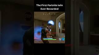 The 1st Fortnite Win Ever Recorded...