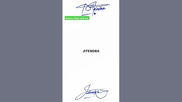 Jitendra #signature #sign #viralshorts