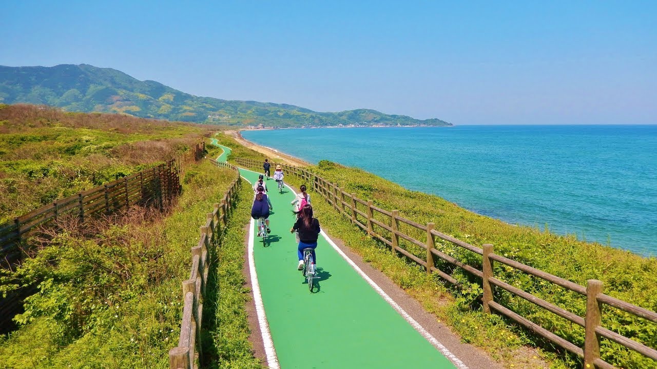 海辺の絶景サイクリング 福岡県岡垣町 Youtube