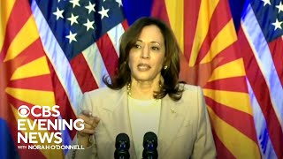 Kamala Harris campaigns in Arizona, blames Trump for abortion ruling