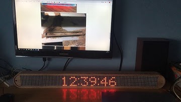 DIY CNC machined wooden LED-Matrix flip clock