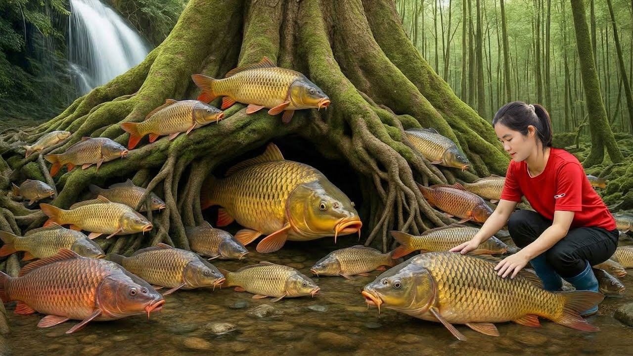 Harvesting 124Kg of Large Carp At Mud Pond - Bring them to Market | Cooking Fish Recipe