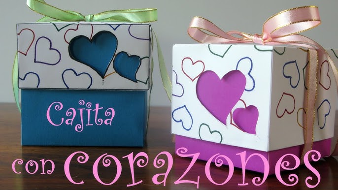 Cartonaje: caja regalo sorpresa. DIY San Valentín 