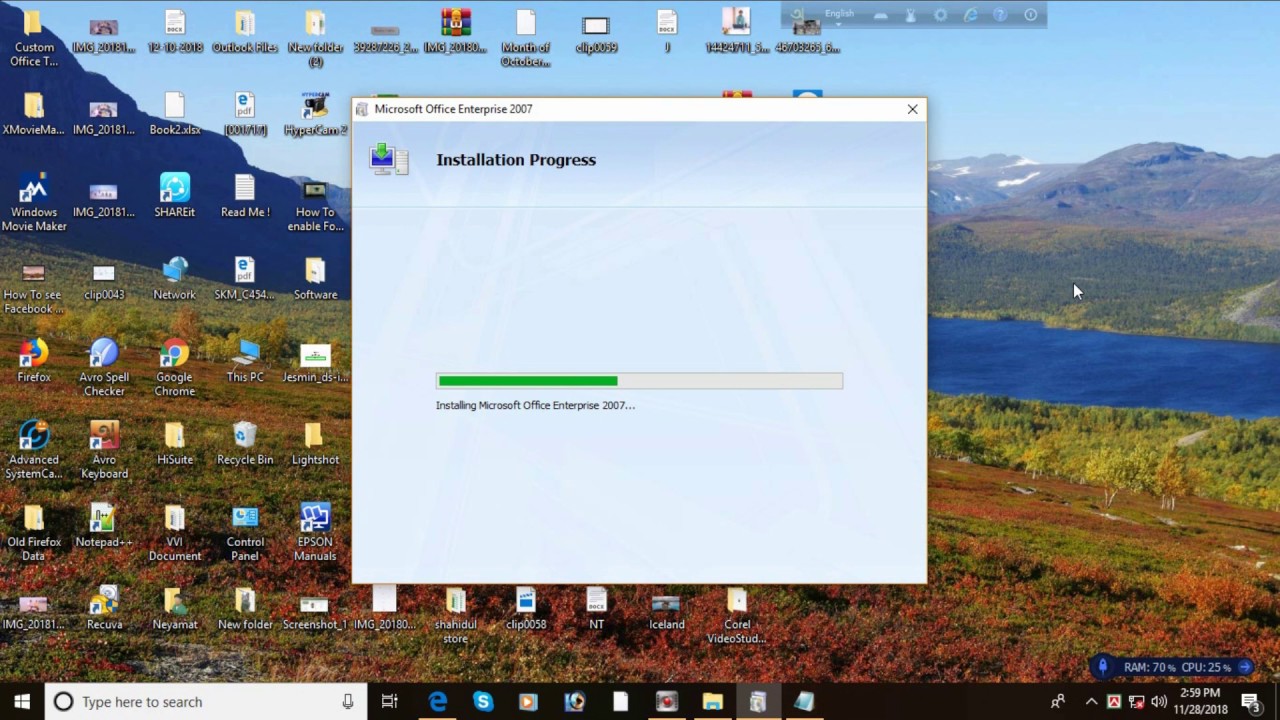 How To Install Microsoft Office 2007 Software - YouTube