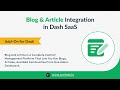 Blog & Article Add-On for Dash SaaS | Content Creation Made Easy