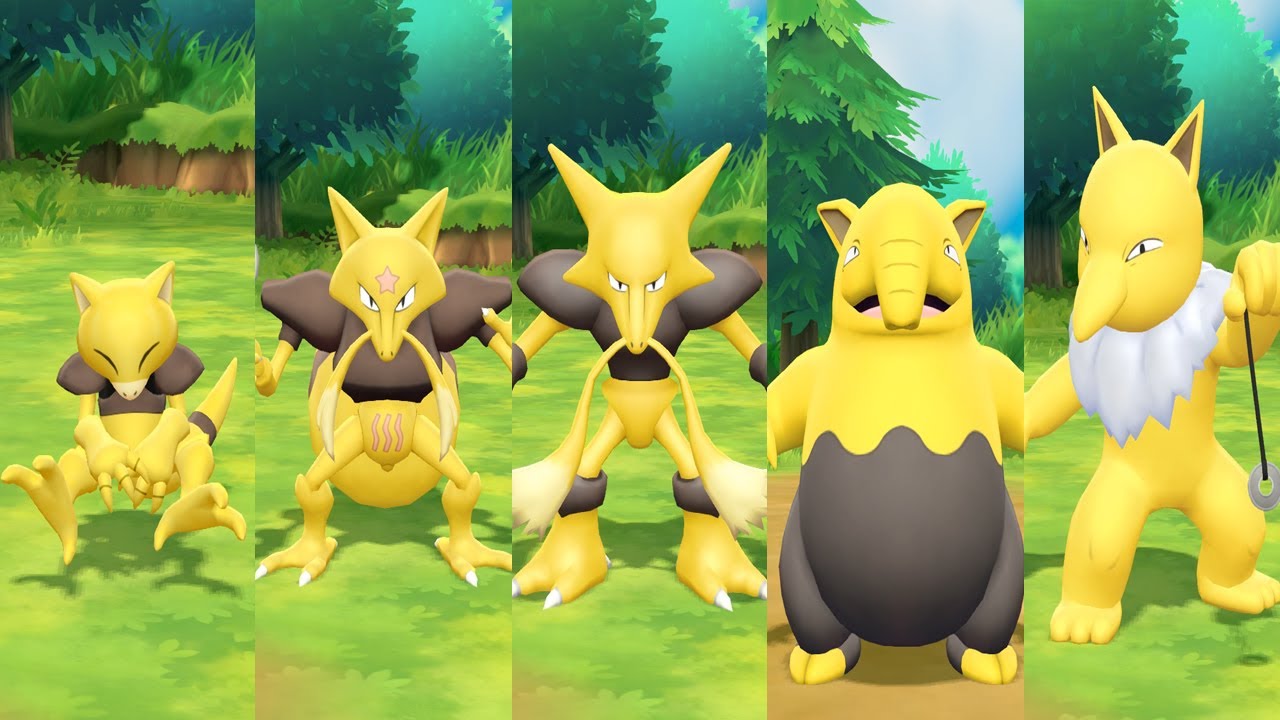 hysterio22 ❄️ on X: The #shiny #abra family will enjoy their sunset years  in a beautiful #NintendoSwitch park 🏖️ #kadabra #alakazam  #ShinyKanto2Switch #PokemonGO #pokemon #F2P  / X