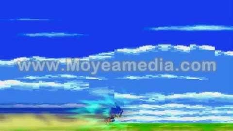 Sonic running sprite animation test