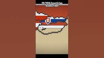 Beginner Scale Hungary #minecraft #flags #hungary #europe