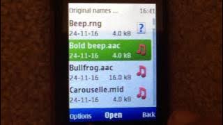 Original Names of Nokia Alert Tones (played on Nokia X2-00)