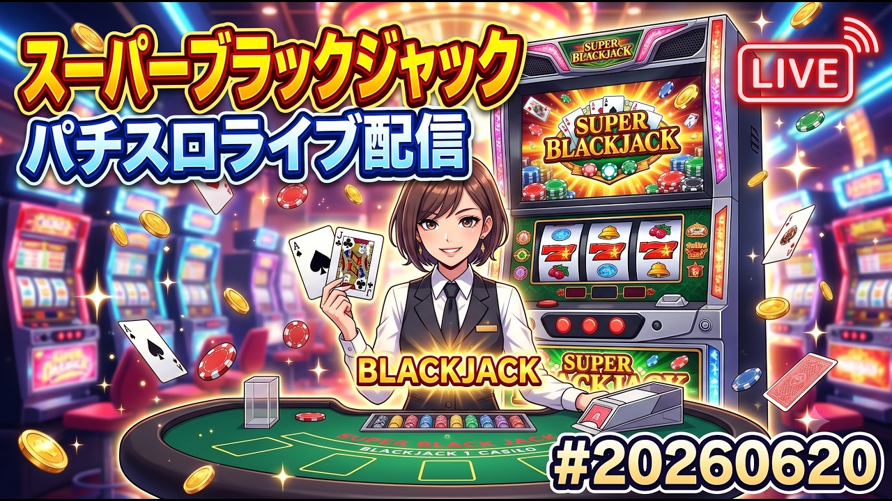 Super Black Jack #20260620 | Pachislot Live Stream - YouTube