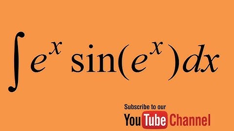 integral e^xsinx- integration by parts - exponential and trigonometric functions integration