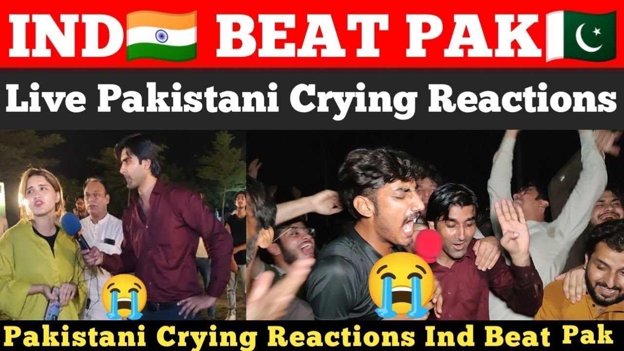 Pakistani Live Crying Reactions😭 on Ind Beat Pak in T20 World Cup Match 