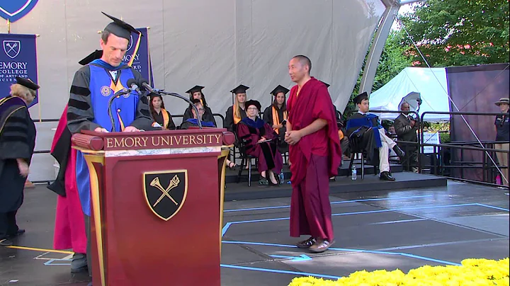 Tibetan Buddhist Monks Honored During Emory's Comm...