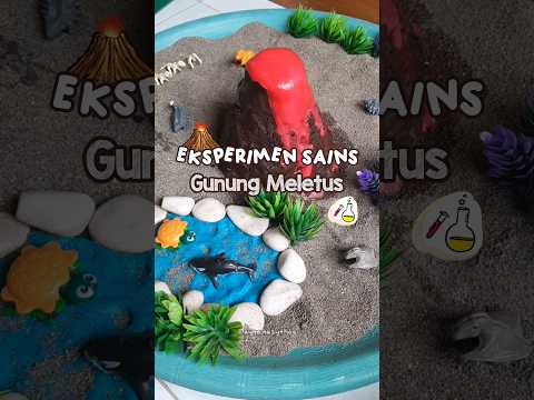 Eksperimen Sains - Gunung Meletus #shorts #eksperimen