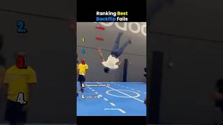 Ranking Best Backflip Fails