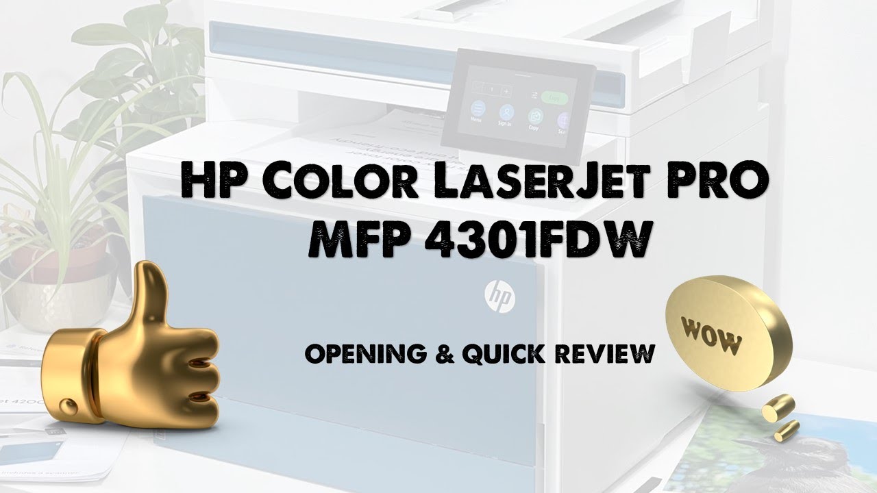 HP LaserJet Pro 4301fdw Wireless Color All-in-One Laser Printer