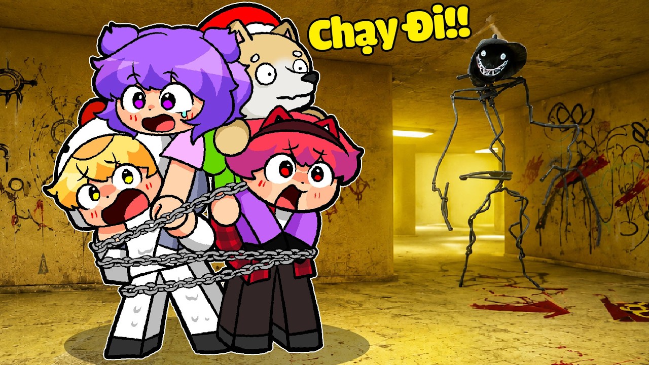 Tô Gà Bị Xích Với Sinh Tố Team Trong Backrooms!