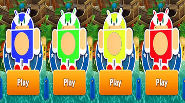 SONIC DASH - DIFFERENT COLOR ANDRONIC RUNNING TOGETHER FUNNY GAMEPLAY