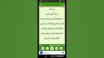 #سورة التكاثر ( الشيخ سعد الغامدي ) ( 102 )