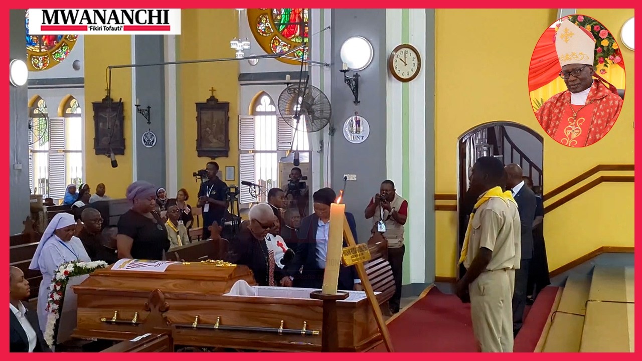 MAMA MARIA NYERERE  ASHIRIKI  KUAGA MWILI WA  KARDINALI PENGO