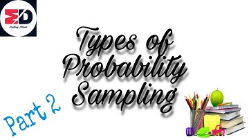Types of Probability Sampling (Sampling Technique Part 2) | DM | Urdu/Hindi/English
