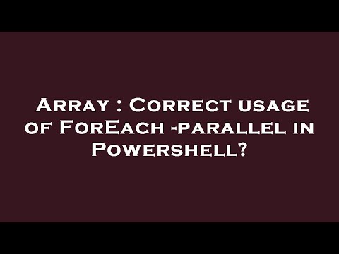 Array : Correct