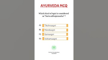 AYURVEDA MCQ | PREVIOUS YEAR QUESTION PAPER #aiapget2024 #ayurveda