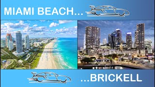 Miami Beach to Brickell scenery | Sunset time-lapse