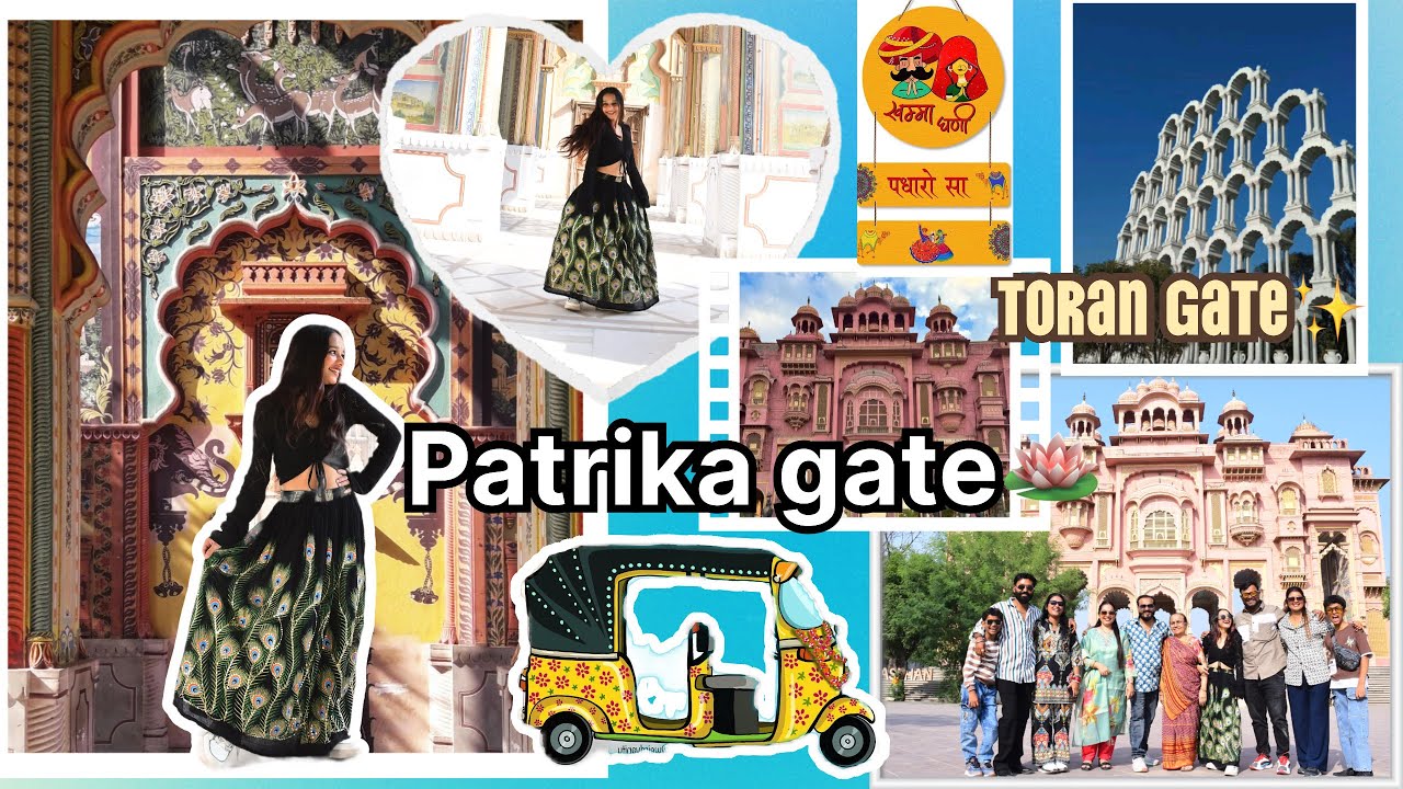 Rajasthan🛺 ||Jaipur famous patrika gate||toran gate||🕌