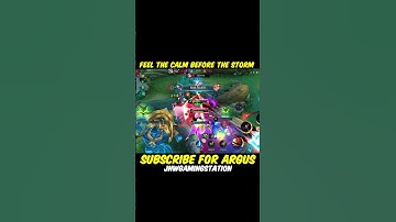 ARGUS : FEEL THE CALM BEFORE THE STORM - Best Argus Side Lane Build -  MLBB