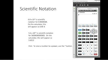 Scientific Notation TI 84 Plus