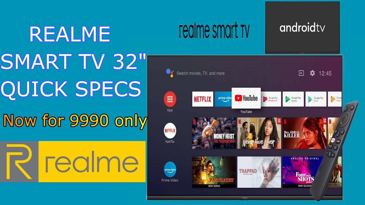 REALME SMART TV 32" QUICK SPECS ( NOW FOR 9990 ONLY) 