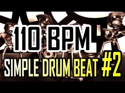 110-bpm---simple-beat-#2---4/4-straight-rock-drum-track---metronome---drum-beat