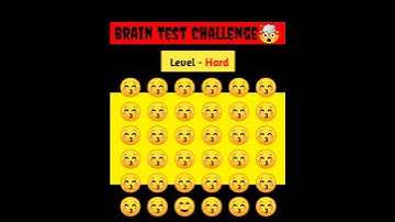 Memory Test || Find The Odd Emoji Out Puzzle Quiz || #Shorts #quiztime