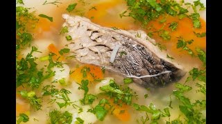Уха по-домашнему из сазана. Легкий рыбный суп с овощами. Очень простой и лучший рецепт.