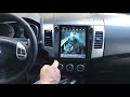 Штатная магнитола Mitsubishi Outlander XL 2005-2012 - Tesla style Android 8.1