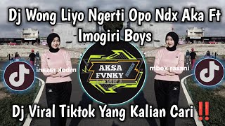 Dj Wong Liyo Ngerti Opo Ndx Aka Ft Imogiri Boys Viral Tiktok 2025