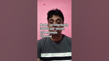 🔥 Node.js Developer Internship in Chennai | 30K  Stipend + Free Lunch!