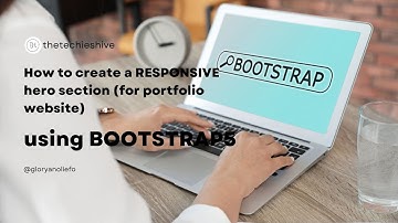 How to create a responsive hero section using Bootstrap5 || portfolio website for beginners