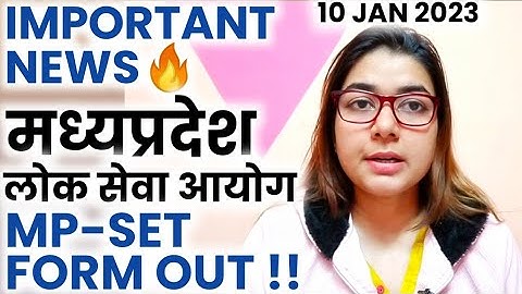 🔥MP-SET NOTIFICATION OUT DETAILED INFORMATION BY SHEFALI MISHRA | OTHER STATE CAN APPLY UGC NET 2023